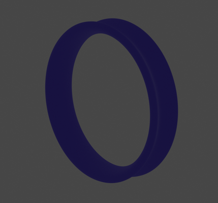 einfach abgeschrägt ring by owen li mode schmuck klein zubehörteil kleidung 3d print model - Mito3D