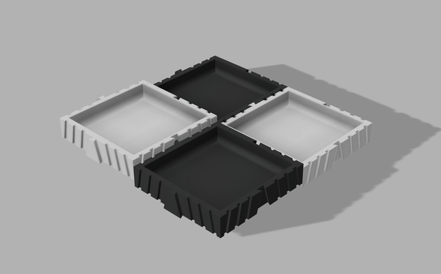 modulare vite scatola vassoio by xzvazx utensili organizzatori scatto conservazione organizzazione organizzatore 3d print model - Mito3D