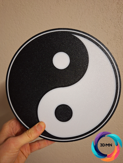 yinyang led ligero caja by 3dmn arte señales logos zen equilibrar divertido firmar logo 3d print model - Mito3D