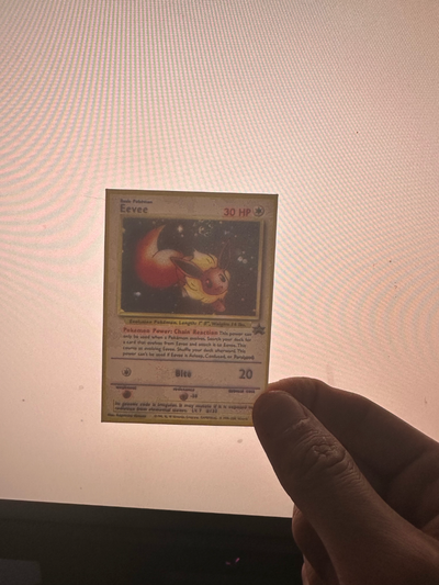 eevee pokemon card lithophane by thatguy08 art 2d 3d print model - Mito3D