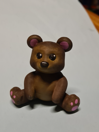urso by ashandrose miniaturas animais urso pardo brinquedo pelúcia animal 3d print model - Mito3D