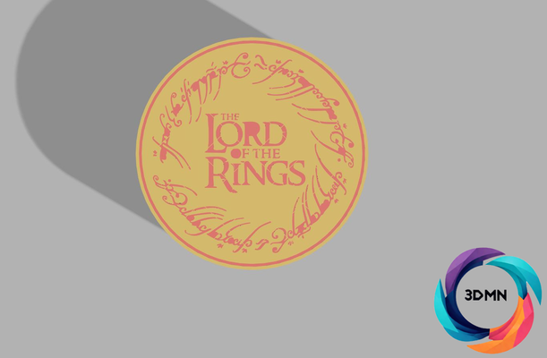 lotr led licht box by 3dmn kunst zeichen logos spaß herr ringe fantasie breit held ams mehrfarbig ring frodo hobbit cool 3d print model - Mito3D