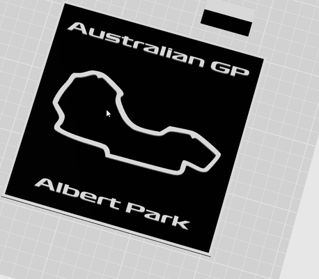 formula 1 - australian gp albert park by maegu art 2d formel grand prix australiengp 3d print model - Mito3D