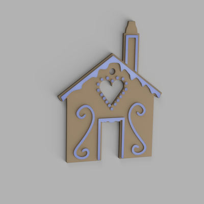 gingerbread house gift accessory hanger lebkuchenhaus geschenkanh nger remixed by ohrenstoepsel household festivities christmas christmasgift accessories christmasdecoration weihnachtsdekoration deko anhaenger dekoration geschenke gingerbreadhouse christmashouse weihnachtskrippe weihnachtsdeko lebkuchen 3d print model - Mito3D