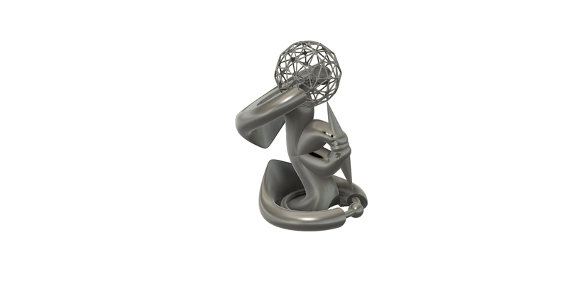 denker by ooff kunst skulpturen 3d print model - Mito3D