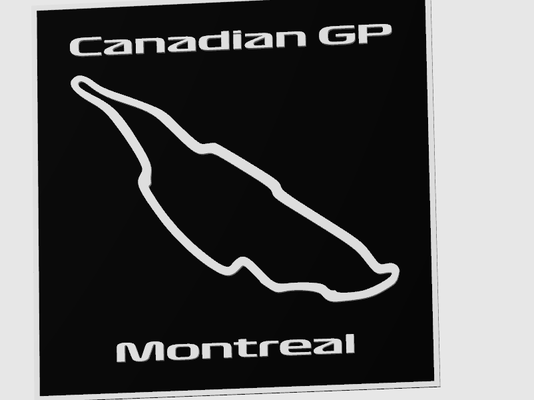 formula 1 - canadian gp montreal by maegu art 2d formula1 formel1 grand prix 3d print model - Mito3D
