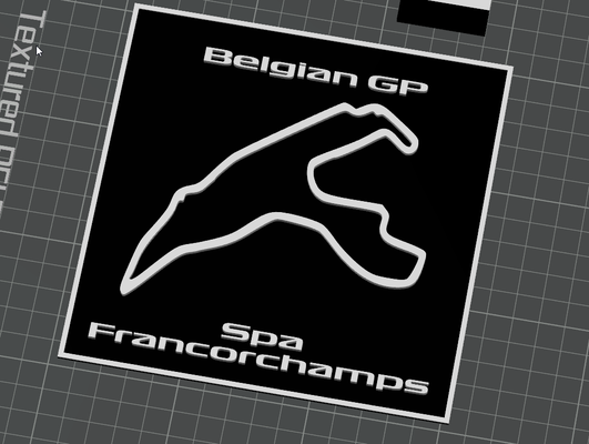 formula 1 - belgian gp spa-francorchamps by maegu art 2d francorchamps spa formula1 formel1 grand prix 3d print model - Mito3D