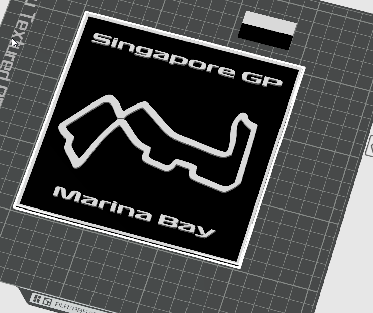 formule 1 singapour gp marina baie by maegu art 2d formel1 formula1 grandiose prix 3D print model - Mito3D