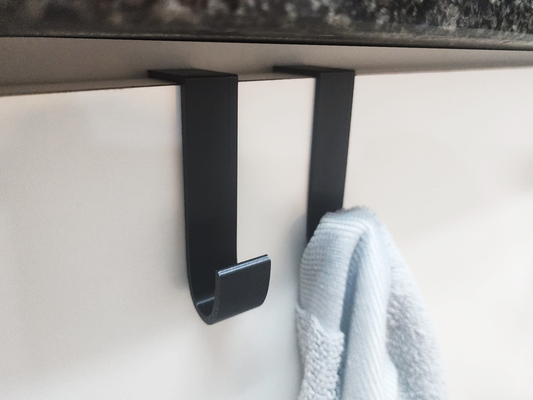 k-hook - kitchen cabinet hook by geeks3d household house models cloth dish towel hang hanger holder hold bathroom 3d print model - Mito3D