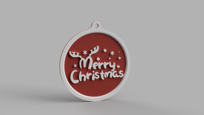 joyeux noël ornement by hg conception ménage festivités arbre décoration 3d print model - Mito3D