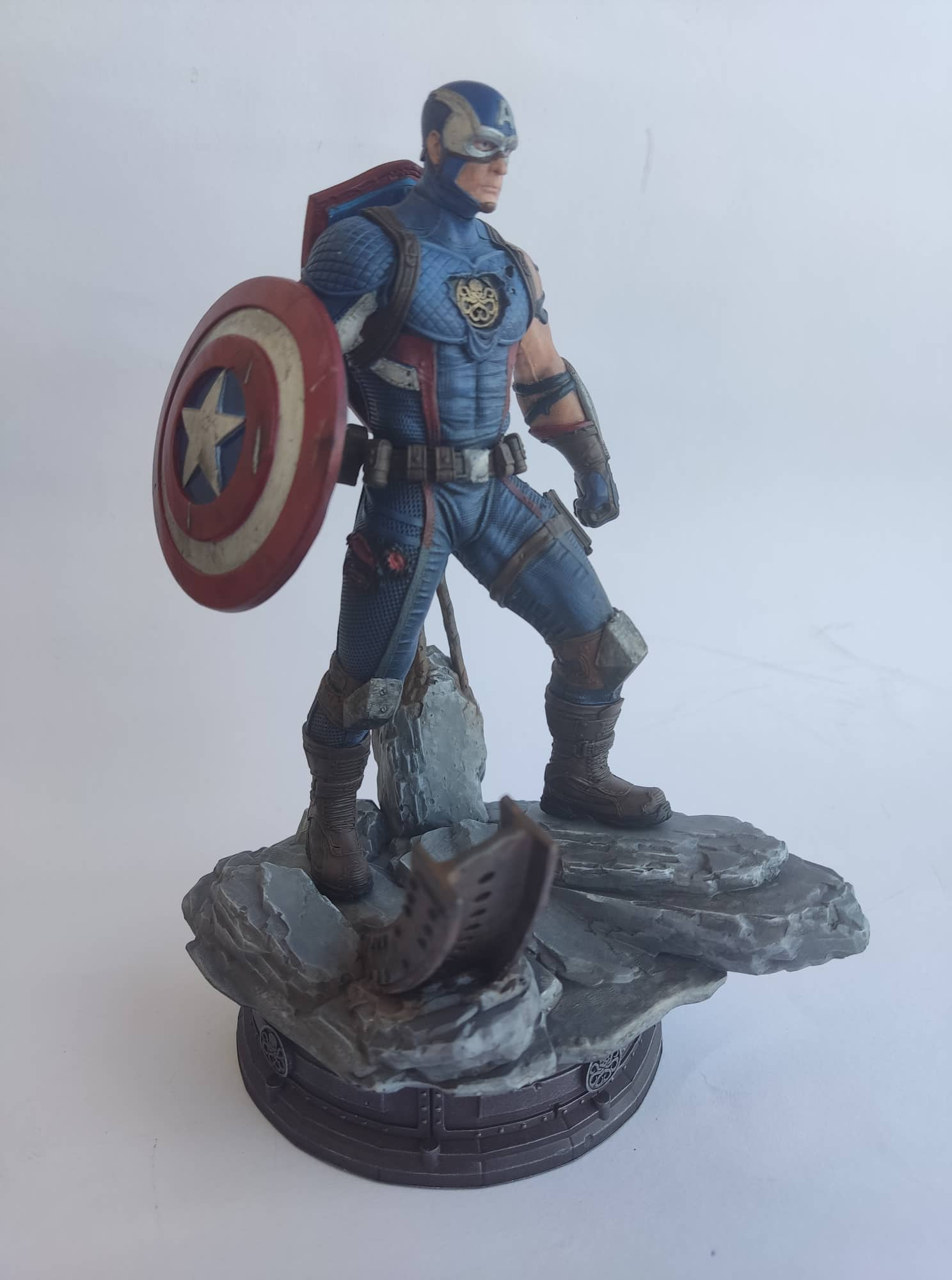 capitano america idra statua remixato by nikos karal giocattoli giochi personaggi meraviglia 3D print model - Mito3D