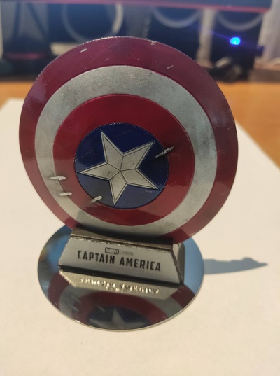 captain america shield remixed by nikos karal toys & games characters marveluniverse 3d print model - Mito3D