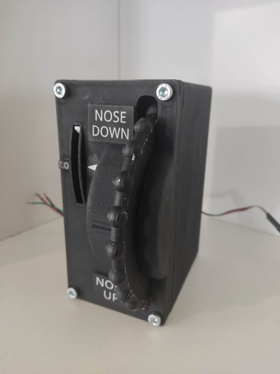 uçuş sim kırpmak tekerlek yeniden karıştırılmış by nikos karal hobi kendin yap robotik cessna kokpit 3d print model - Mito3D