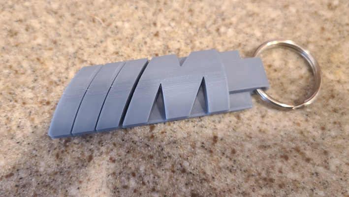 bmw m keychain by cybersurge hobby & diy vehicles car power mult color 3d print model - Mito3D