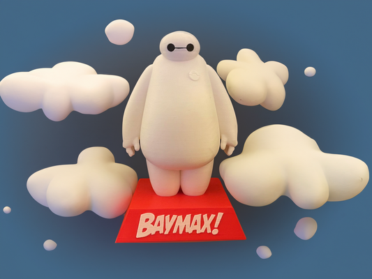 baymax by stag 3d toys & games characters bighero6 disney stockingfiller kids toy character hero6 christmas display 3d print model - Mito3D