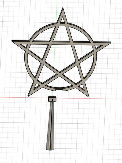 pentagramm weinachtsbaum by odinhr7 kunst 2d weinachten 3d print model - Mito3D