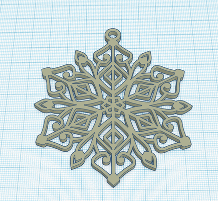 natal decoration floco neve v2 by pecacz casa modelos decoração snoflake flocos deco 3d print model - Mito3D