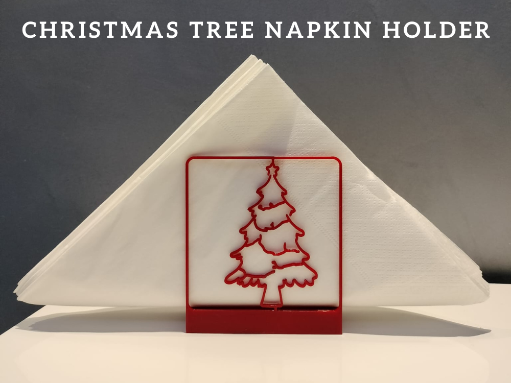 christmas tree napkin holder by giovannivigliotti3d household house models home 3D print model - Mito3D