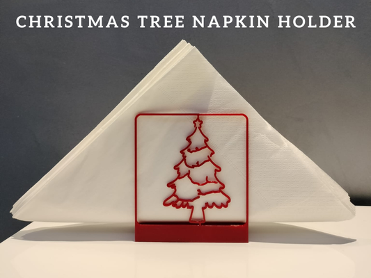 christmas tree napkin holder by giovannivigliotti3d household house models home 3d print model - Mito3D