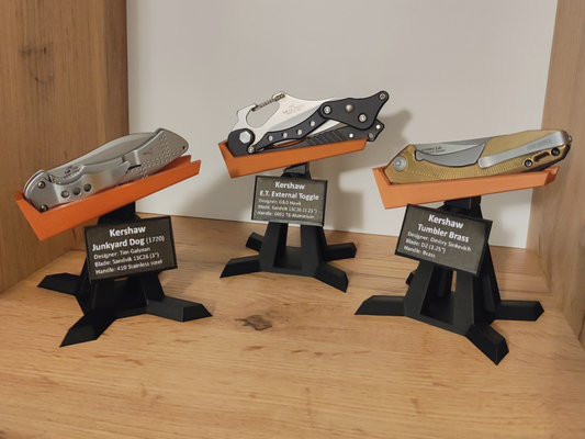 knife stand display by josef vojtechovsky tools organizers holder presentation 3d print model - Mito3D