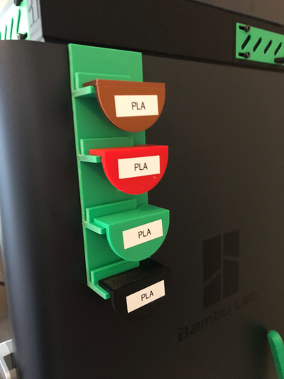 recipiente etiqueta suporte by cartão 3d impressora partes 3d print model - Mito3D