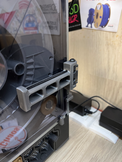 retrátil filamento manter voron by caótico 3d impressora partes tridente 24 vorondesign carretel suporte dobre dobrável 3d print model - Mito3D