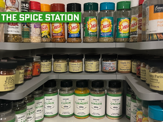 spice station by sh designs tools organizers kitchen accessories cabinet rack spices organizer kitchenstorage shelf 3d print model - Mito3D