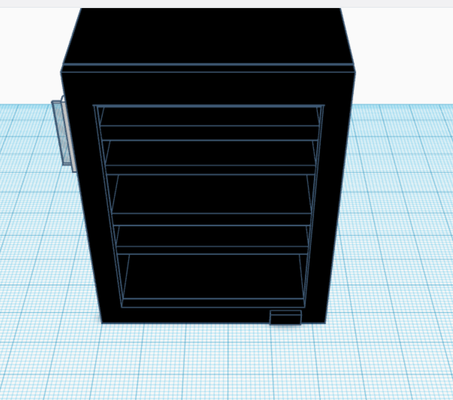 mini frigo by mathomas2024 ménage décor 3d print model - Mito3D