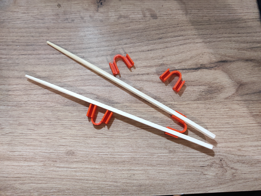 pauzinho ajudante + bastão descansar by laranja ferramentas mão gadget ferramenta comida chinês gravetos cínico volumoso enganação acessível cozinha comendo comer picar fácil 3d print model - Mito3D