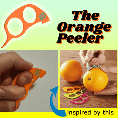 orange éplucheur by forest87 outils concours bambu ultime cuisine fruit useful3dprints 3d print model - Mito3D