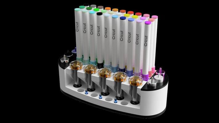 cricut bolígrafo herramienta ordenado organizador by xander diseños pasatiempo bricolaje diy escritorio 3d print model - Mito3D