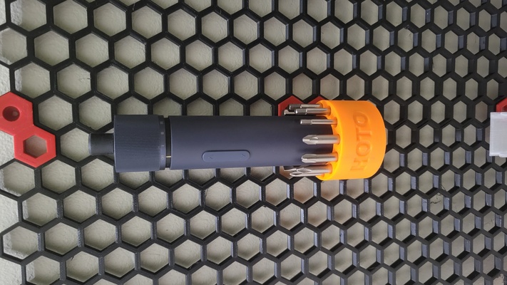 hoto electric screwdriver - hsw honeycomb storage wall by surgehawk tools honeycombstoragewall hotoscrewdriver hototools 3d print model - Mito3D