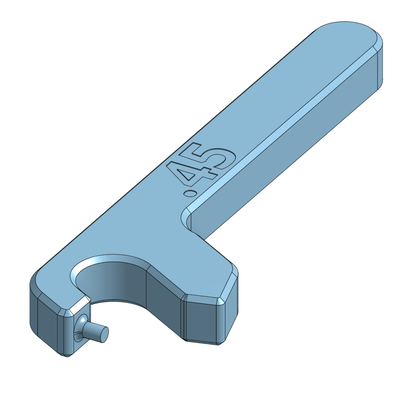 glock ampla mag base remoção ferramenta 45 up remixado by ashocelot ferramentas mão arma fogo revista prato 3d print model - Mito3D