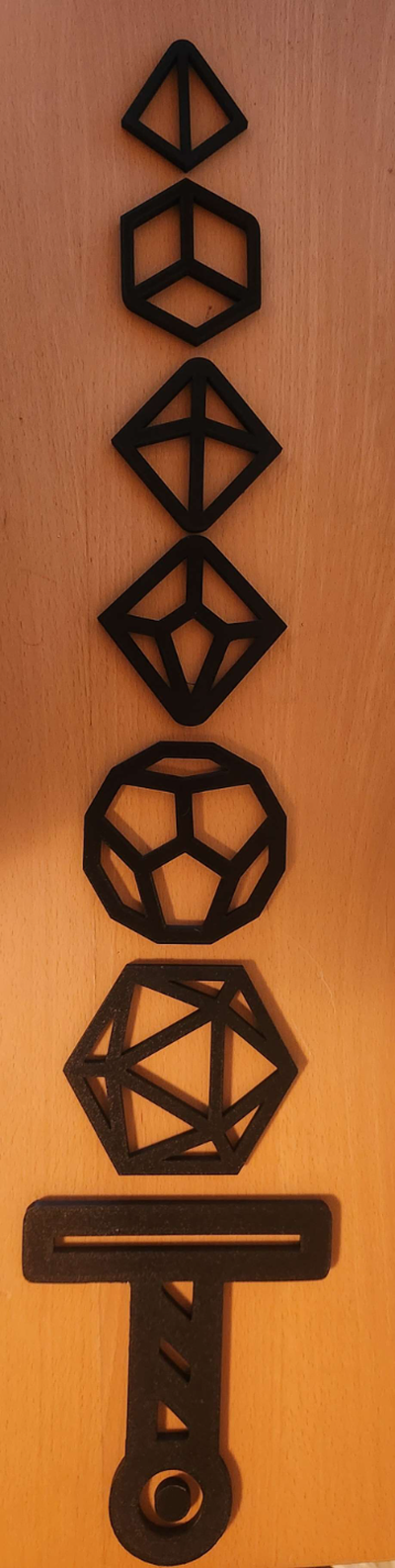 dnd dice sword wall art by one guy hobby & diy 3d print model - Mito3D