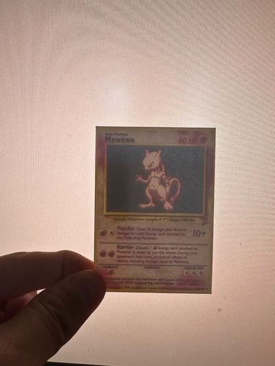 mewtwo pokemon card lithophane by thatguy08 art 2d 3d print model - Mito3D