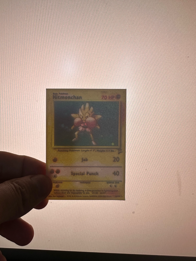 hitmonchan pokemon card lithophane by thatguy08 art 2d 3d print model - Mito3D