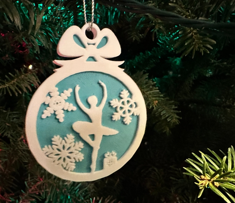 schiaccianoci ballerina ornamento by mjm2420 domestico arredamento natale albero 3d print model - Mito3D