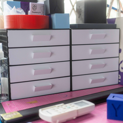 gros étagères diviseur compartiment boîte by leoax19980 outils organisateurs espace rangement tiroir 3d print model - Mito3D