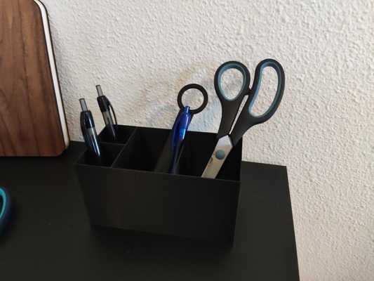 pen holder desk organizer by john m household office penholder deskorganizer 3d print model - Mito3D