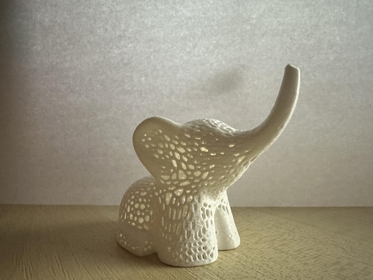voronoi l'éléphant remixé by pcs ménage décor animal diy géométrique modèle éducation accueil maison artisanat jouet bureau nature zoo artistique figures 3d print model - Mito3D