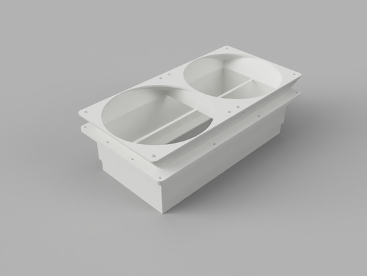 recinto hepa + ativo carbono filtro ar by ohrenstoepsel 3d impressora acessórios thingiverse caixa 3d print model - Mito3D