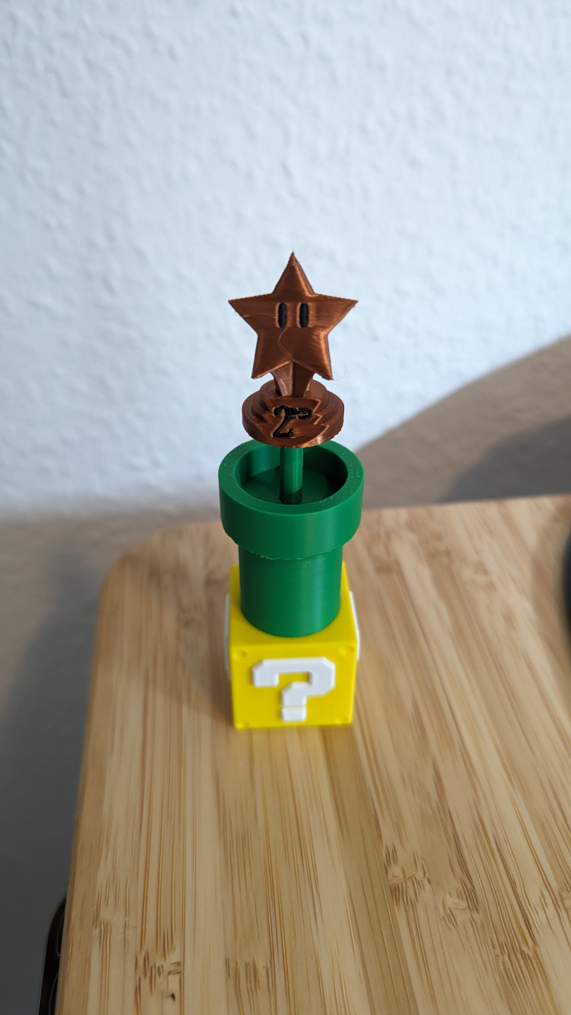 mario trofeo remezclado by spqx1337 juguetes juegos caracteres estrella tubo súper super mario kart kart nintendo 3D print model - Mito3D