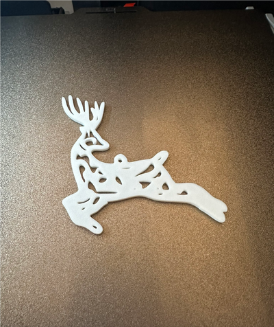 raindeer - christmas tree ornament by dmallia household decor 3d print model - Mito3D