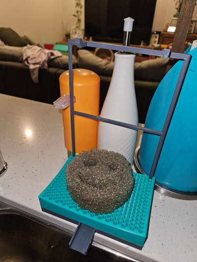 sponge drain cloth by lmc design household house models rack kitchen usefull drying functional 3d print model - Mito3D