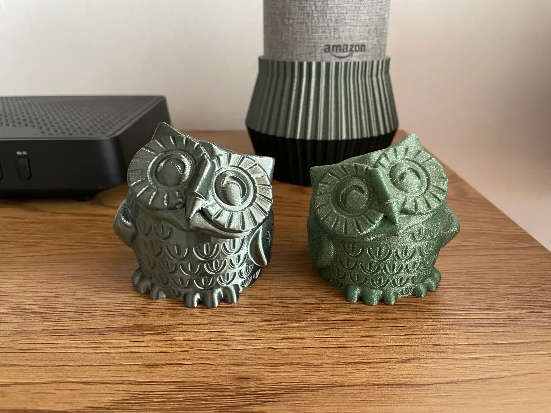 souriant hibou remixé by filar3d ménage décor accueil maison 3D print model - Mito3D