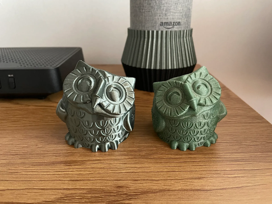 smiling owl remixed by filar3d household decor home 3d print model - Mito3D