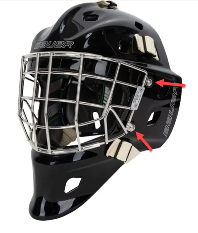 hockey portero casco espaciador by feo dm pasatiempo bricolaje diy deporte aire libre 3d print model - Mito3D