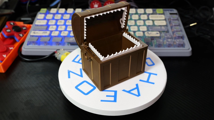 &mechanism treasure box monster by phaeozem toys & games 3d print model - Mito3D