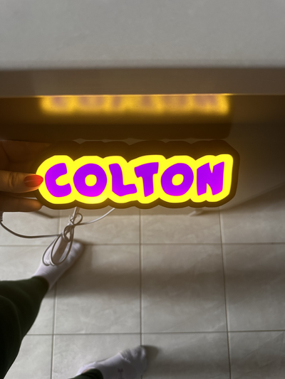 colton licht box by dylansleuchtkästen hobby diy elektronik led leuchtkasten lampe 3d print model - Mito3D