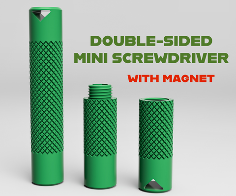 double sided mini chave fenda by dfreshkremer ferramentas mão miniatura ferramenta petg pla 3d print model - Mito3D